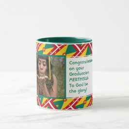 GRENADA FLAGGA Anpassningsbar Photo Patriotic Stud Mugg