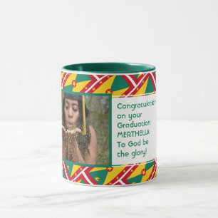 GRENADA FLAGGA Anpassningsbar Photo Patriotic Stud Mugg