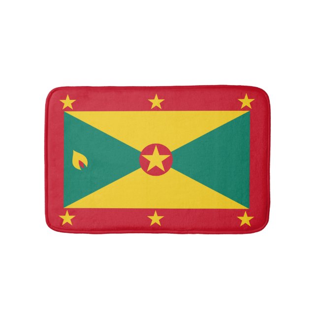 Grenada flagga badrumsmatta (Framsidan)