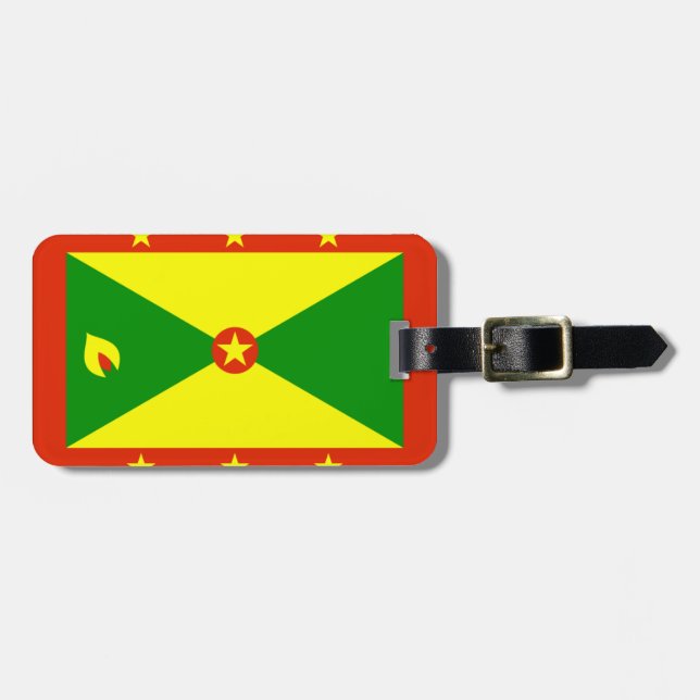Grenada flagga bagagebricka (Horisontell Framsida)