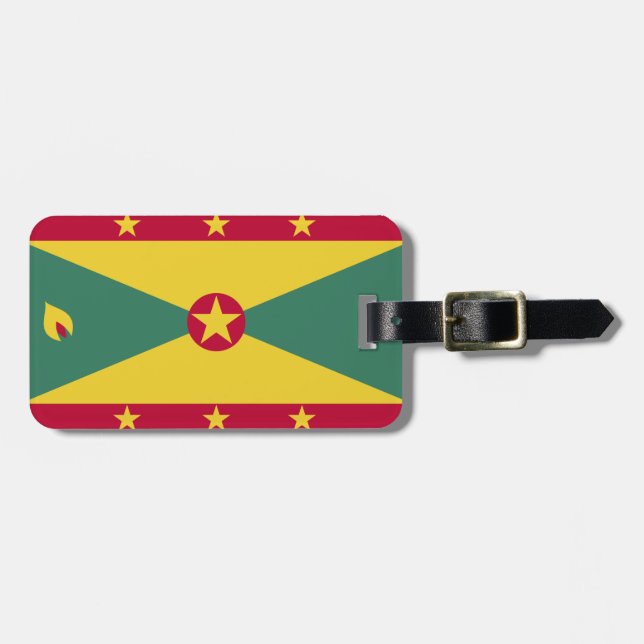 Grenada Flagga Bagagebricka (Horisontell Framsida)