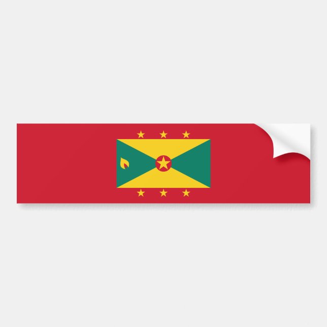 Grenada Flagga Bildekal (Framsidan)