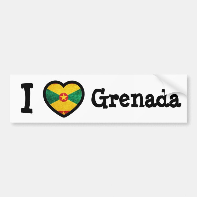 Grenada Flagga Bildekal (Framsidan)