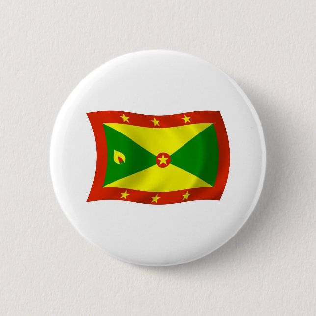 Grenada Flagga Button Knapp (Framsida)