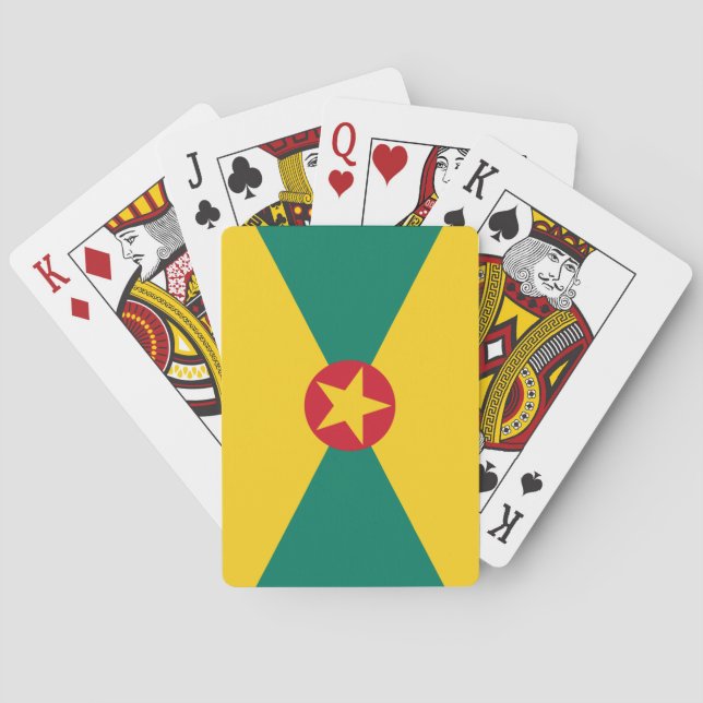Grenada Flagga Casinokort (Baksidan)
