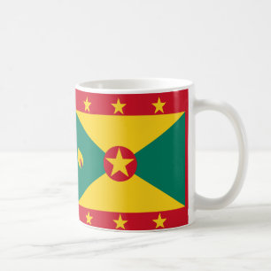 Grenada Flagga Ceramic Coffee Mugg