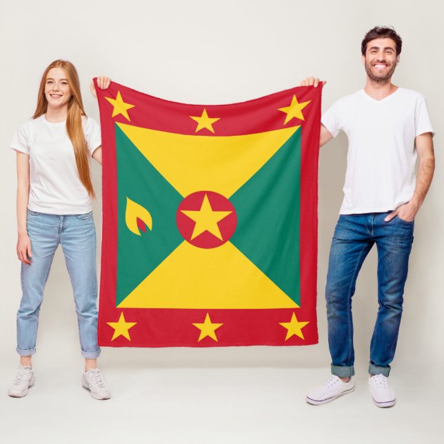 Grenada flagga fleecefilt (På plats)