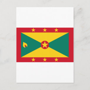 Grenada Flagga GD Vykort