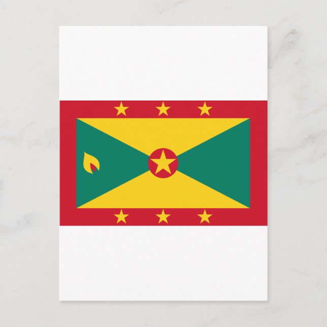 Grenada Flagga GD Vykort (Framsida)