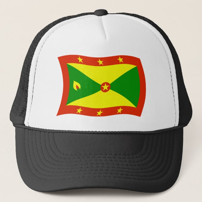Grenada Flagga Hatt Keps (Framsida)