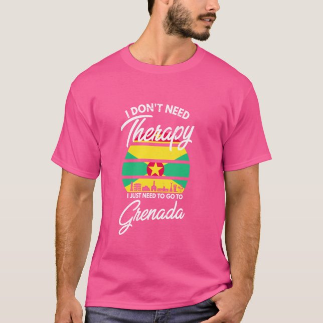 Grenada Flagga I Vacation Grenada T Shirt (Framsida)