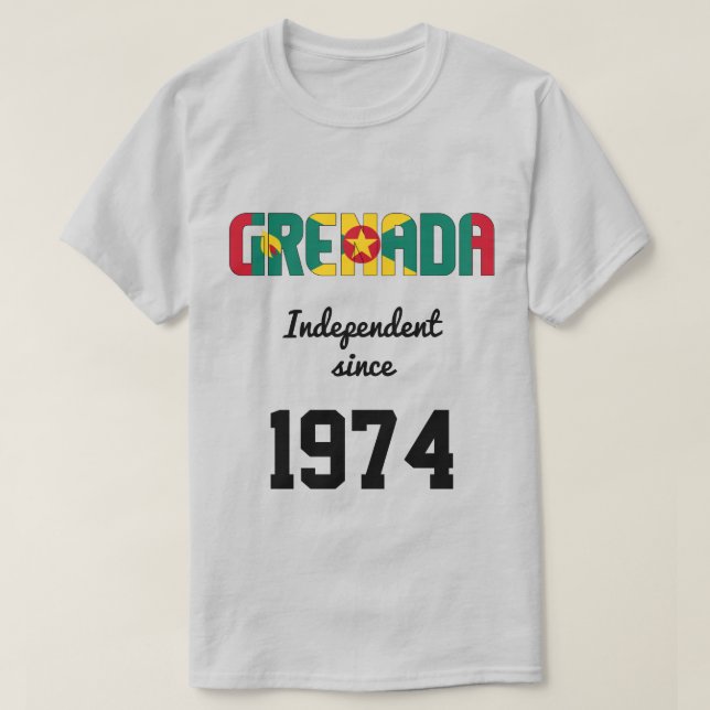 Grenada Flagga Independence Firande T Shirt (Design framsida)
