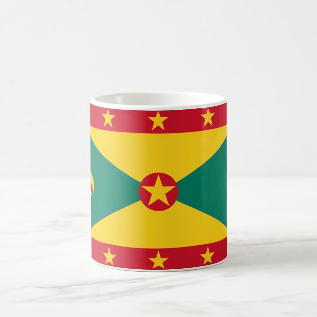 Grenada flagga kaffemugg (Center)