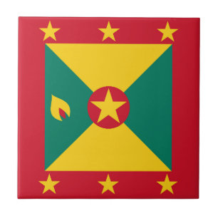 Grenada flagga kakelplatta
