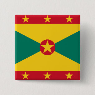 Grenada Flagga Knapp