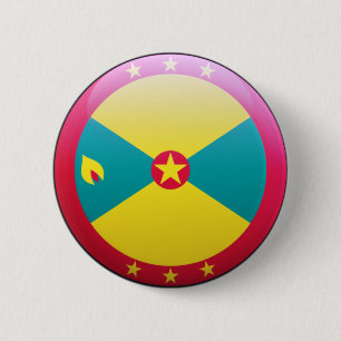 Grenada flagga knapp
