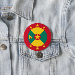 Grenada flagga knapp
