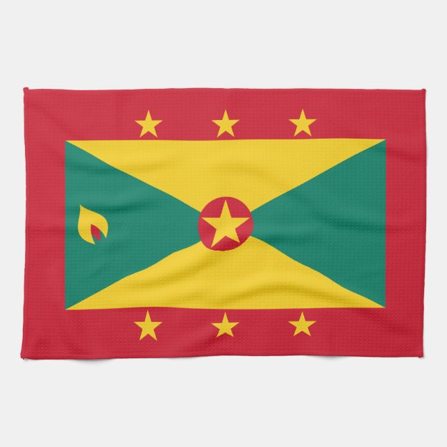 Grenada Flagga Kökshandduk (Horisontell)