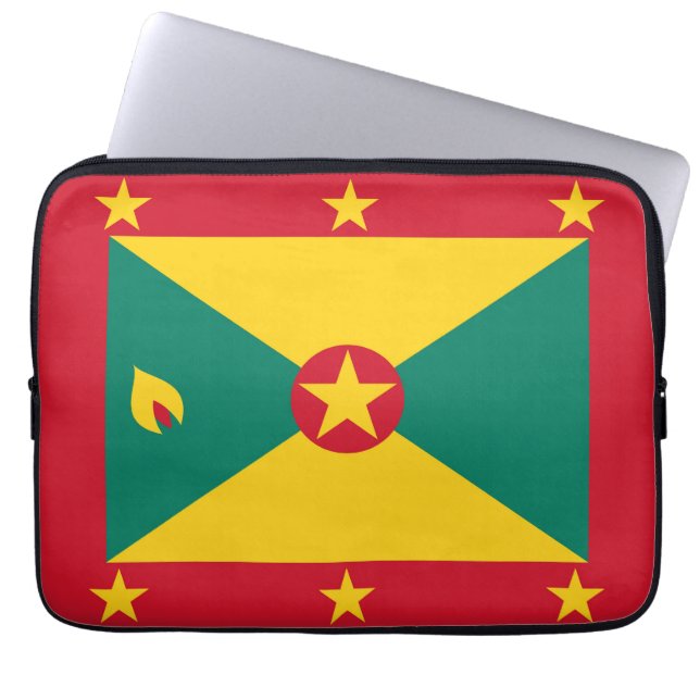 Grenada flagga laptop fodral (Framsidan)