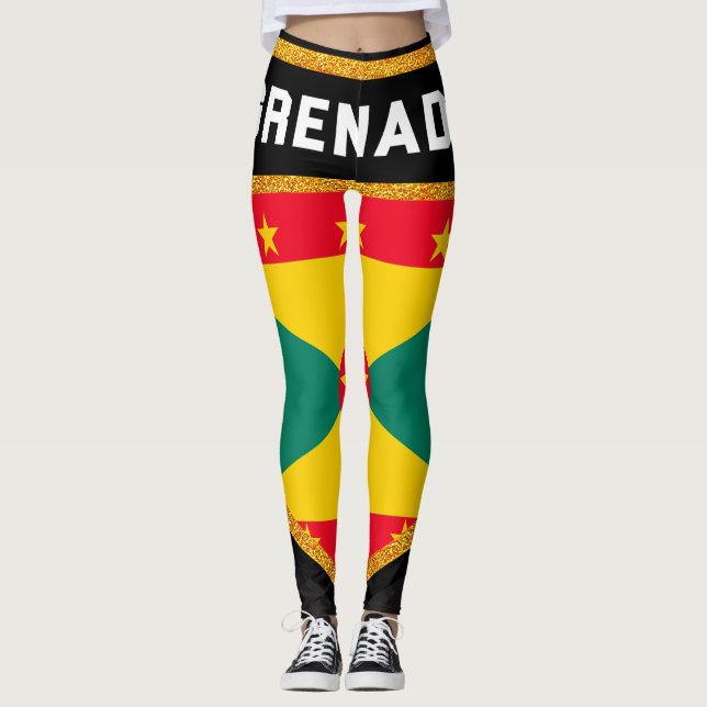 Grenada flagga leggings (Framsida)