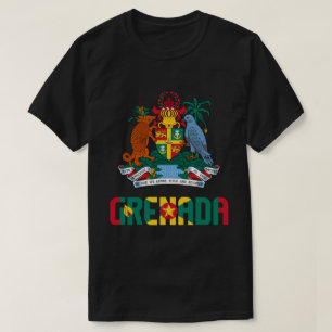 Grenada Flagga och Jacka av Arm Patriotic T Shirt