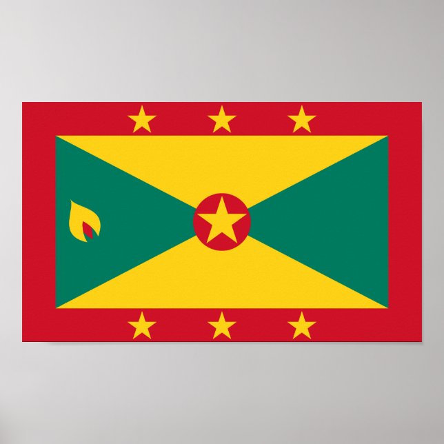 Grenada Flagga Poster (Framsidan)