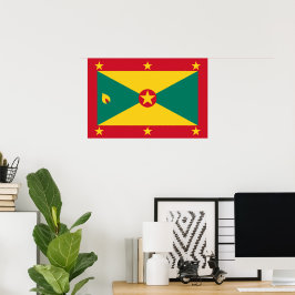 Grenada flagga poster