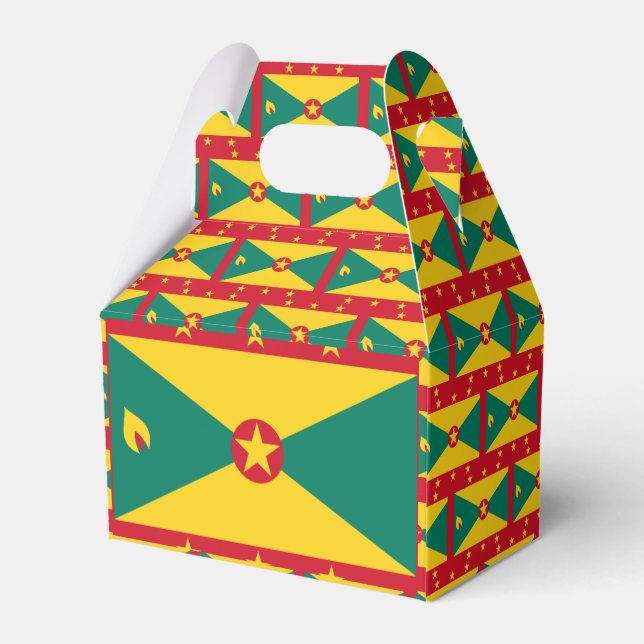 Grenada Flagga Presentaskar (Baksidan Sidan)