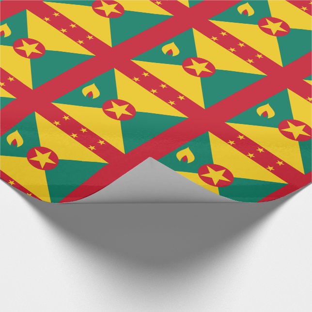 Grenada Flagga Presentpapper (Hörn)