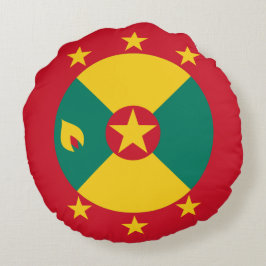 Grenada flagga rund kudde