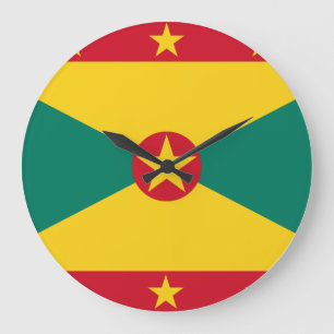 Grenada Flagga Stor Klocka