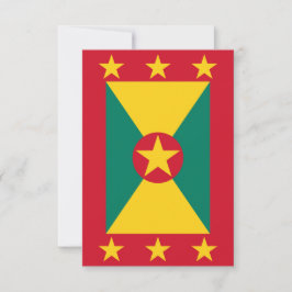 Grenada flagga tack kort