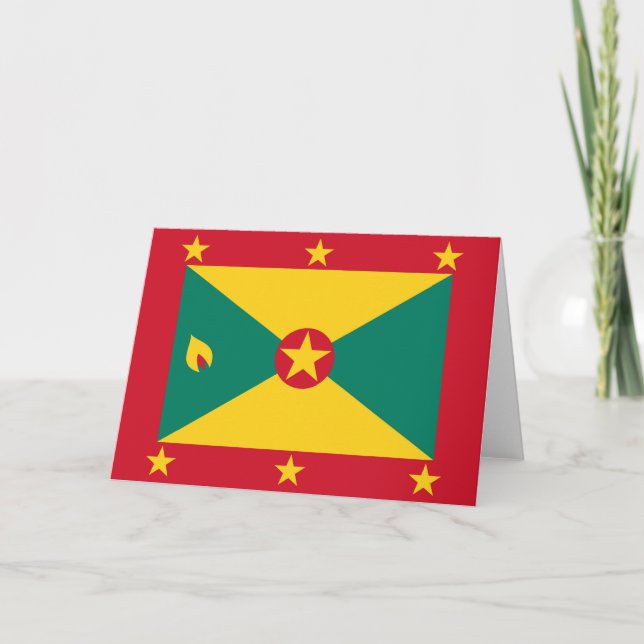 Grenada flagga tack kort (Framsida)