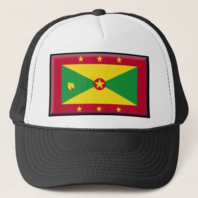 Grenada flagga truckerkeps (Framsida)