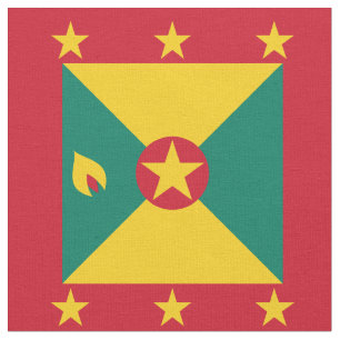 Grenada flagga tyg