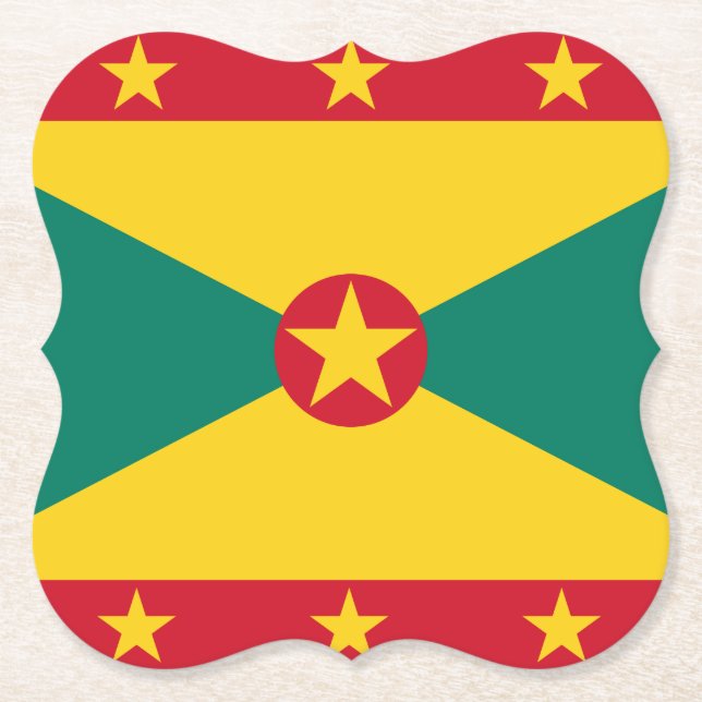 Grenada Flagga Underlägg Papper (Framsida)