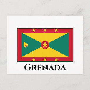Grenada Flagga Vykort