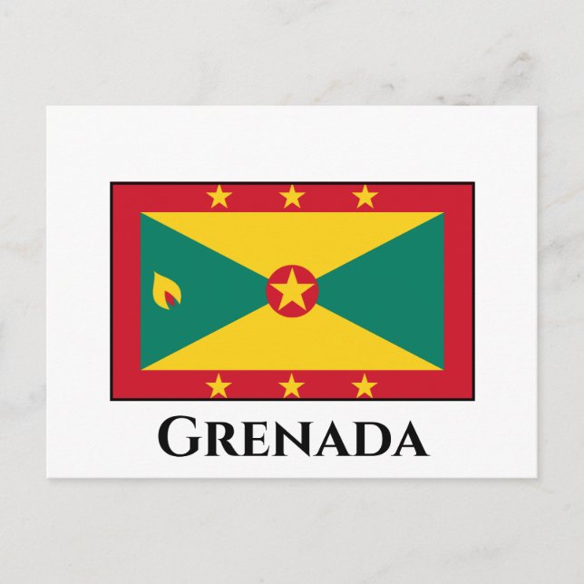 Grenada Flagga Vykort (Framsida)