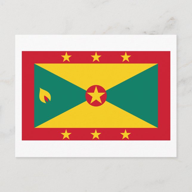 Grenada Flagga vykort (Framsida)