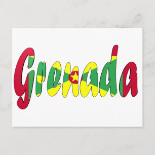 Grenada Flagga Vykort