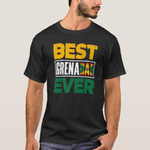 Grenada Grenadian Flagga Grenadian Far Best Grena T Shirt