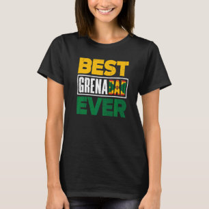 Grenada Grenadiansk Flagga Grenadiansk Far Bästa G T Shirt