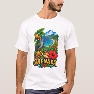 Grenada Heritage Karibisk T-Shirt