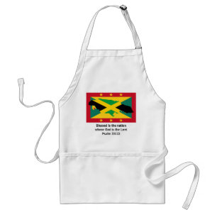 GRENADA JAMAICA APRON Blsed Nation Scripture Förkläde