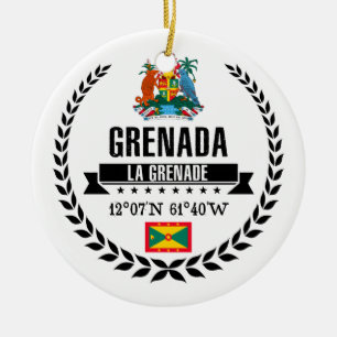 Grenada Julgransprydnad Keramik