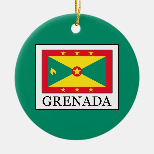 Grenada Julgransprydnad Keramik (Framsidan)