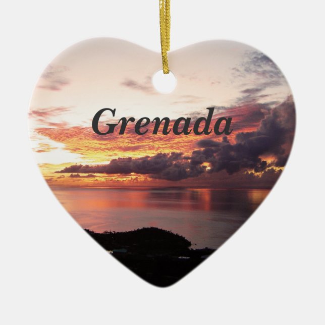 Grenada Julgransprydnad Keramik (Framsidan)