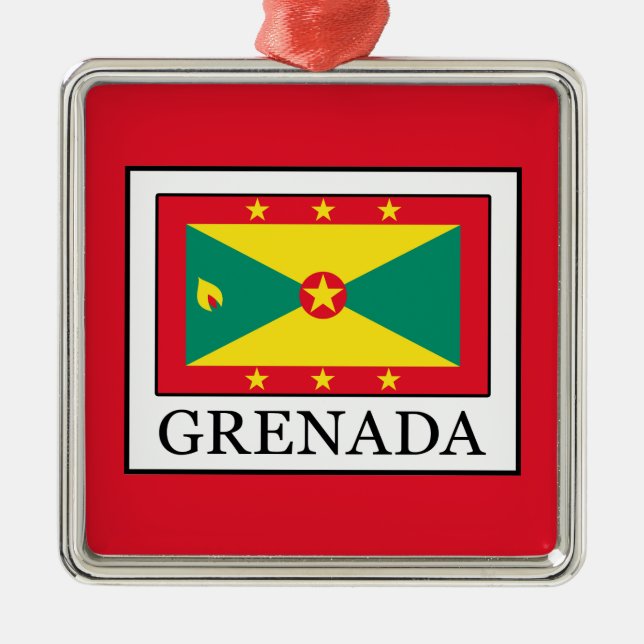 Grenada Julgransprydnad Metall (Framsidan)