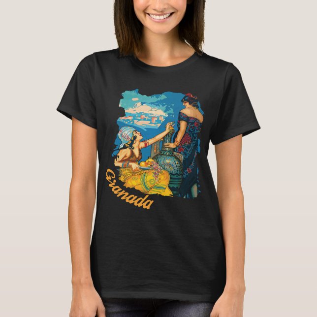 Grenada Karibiska hamnen Tropisk resa T Shirt (Framsida)