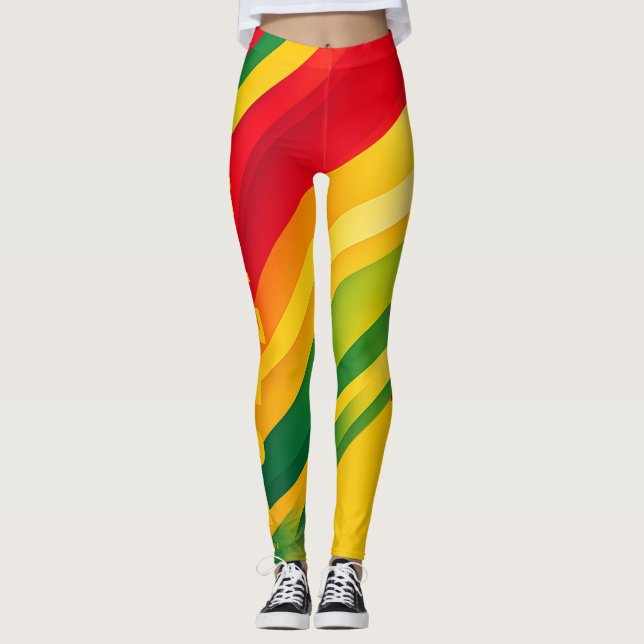 grenada klassisk färgrik  leggings (Framsida)